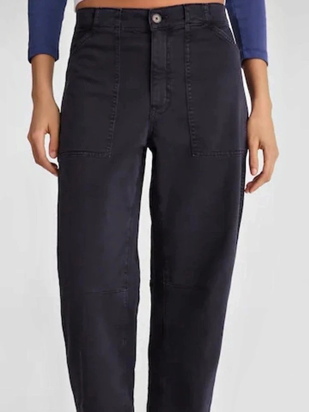 Madewell darted barrel leg utility pant